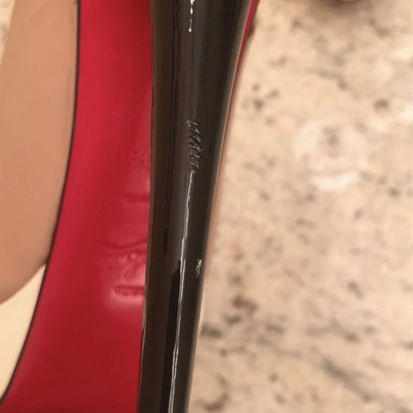 Christian Louboutin Lady Peep Slingback Heels 38.5 $990